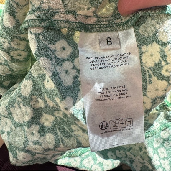 Reformation Tancy Dress Size 6 - Picture 8 of 10